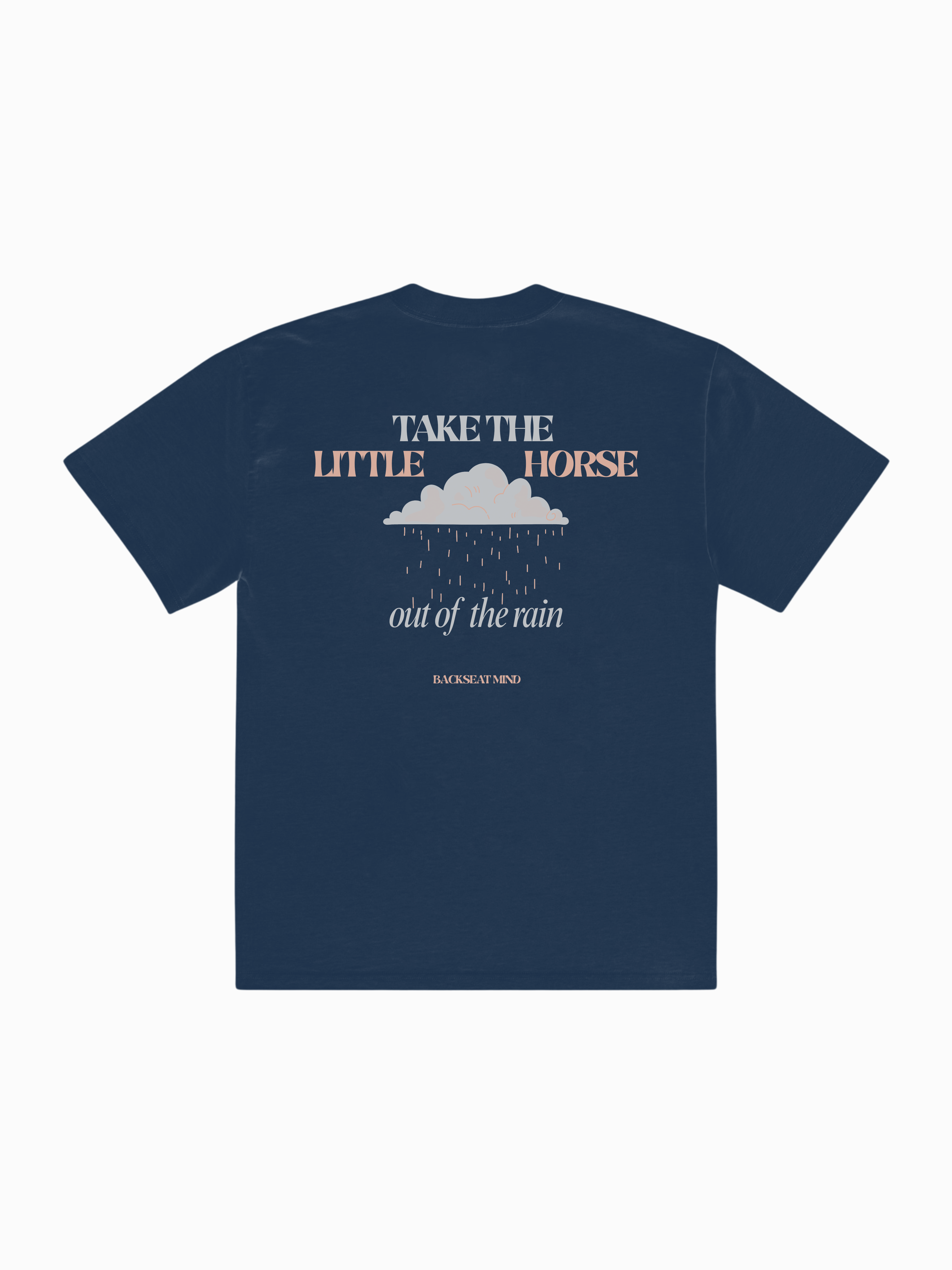 TAKE THE LITTLE HORSE – Navy Oversized Tee