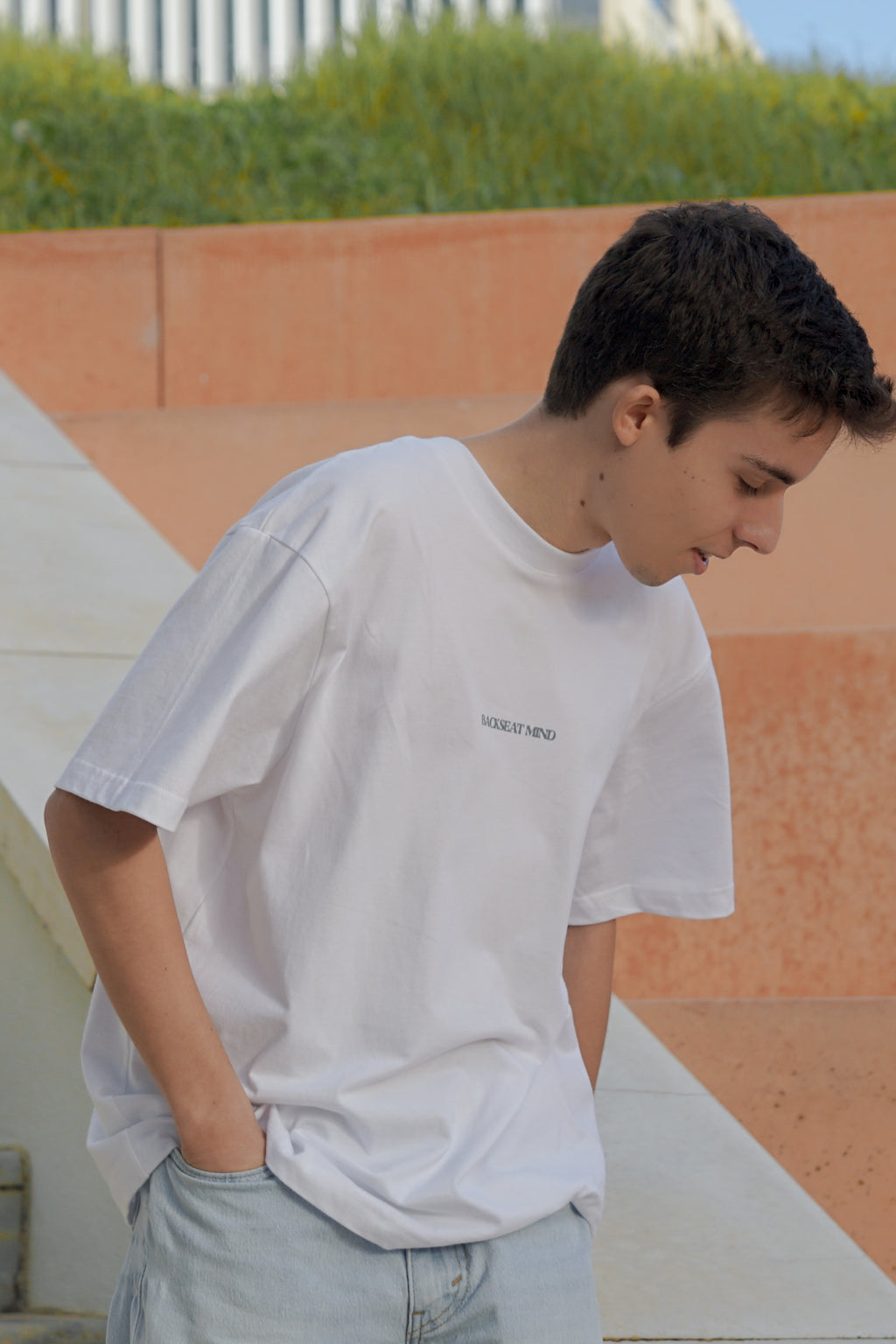 TAKE THE LITTLE HORSE – White Oversized Tee