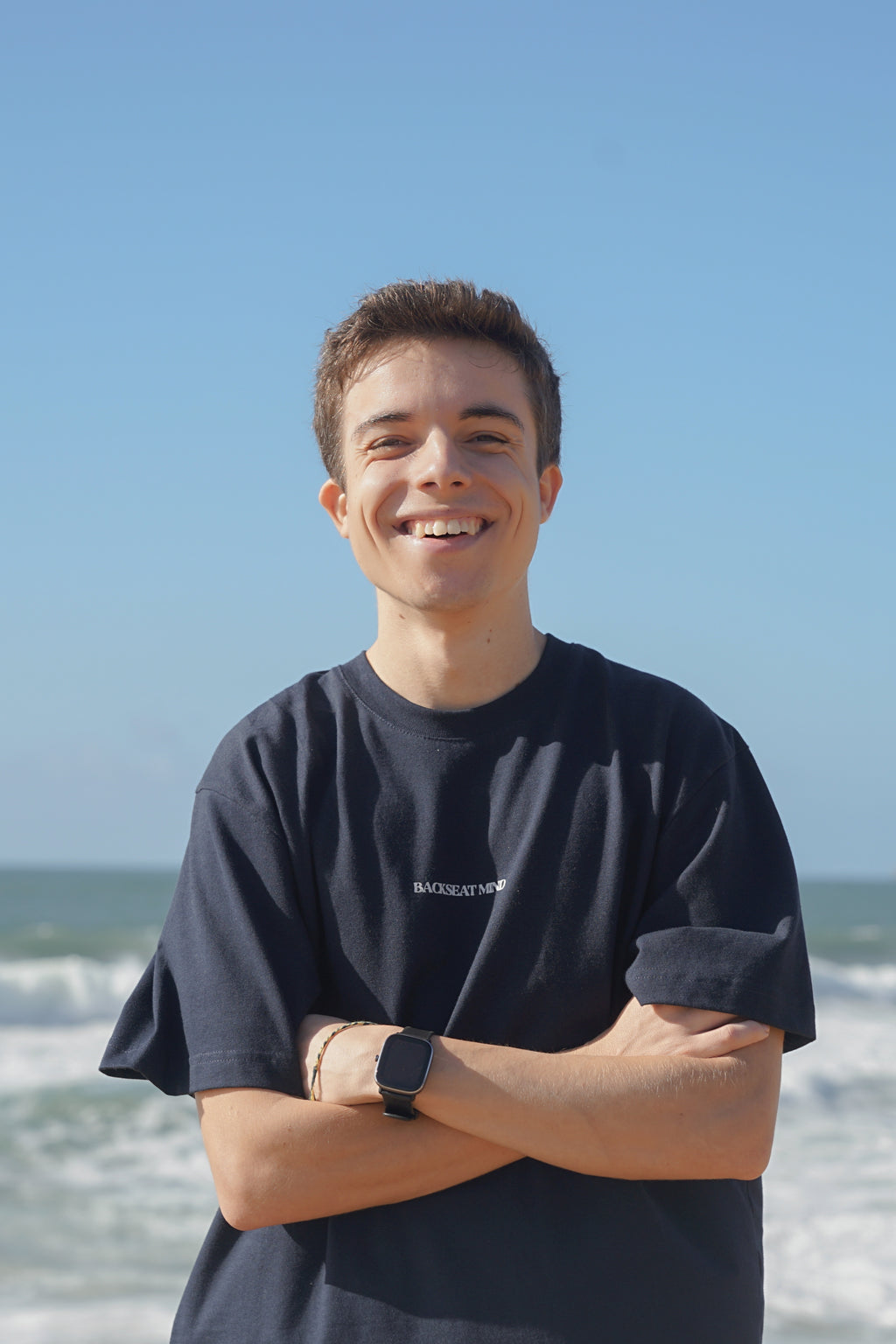 TAKE THE LITTLE HORSE – Navy Oversized Tee