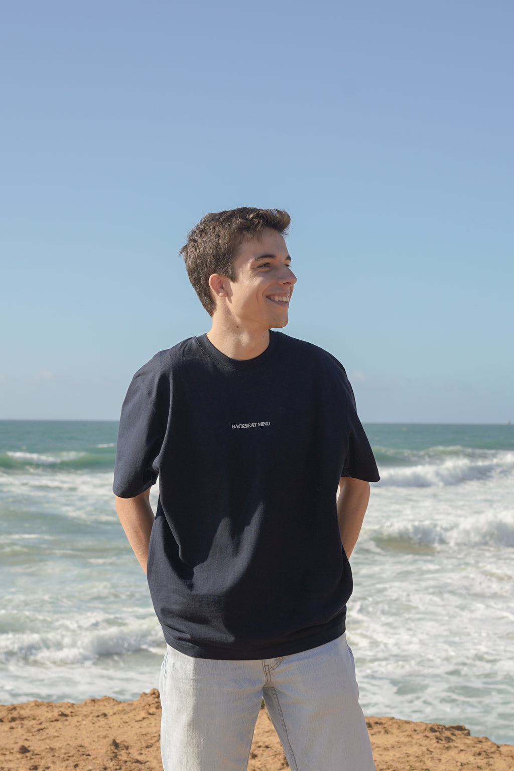 TAKE THE LITTLE HORSE – Navy Oversized Tee